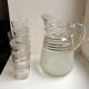 Granite water pitcher with golden edging 50s-60s