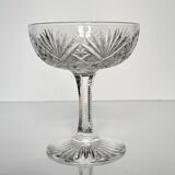 5 Saint-Louis “Gavarni” crystal champagne glasses, early 20th century