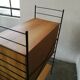 Scandinavian modular shelf with string scale