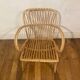 Fauteuil rotin vintage