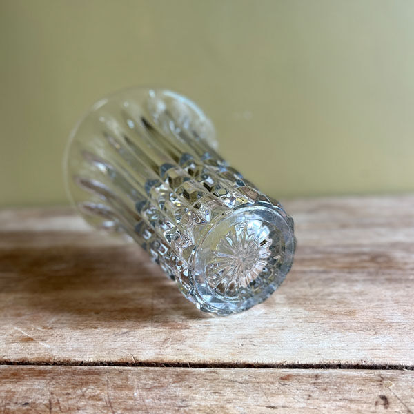 Tulip vase in cast crystal