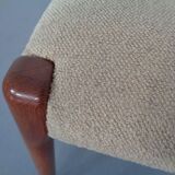 Danish Solid Teak Dining Chairs, 1960s, Set of 4