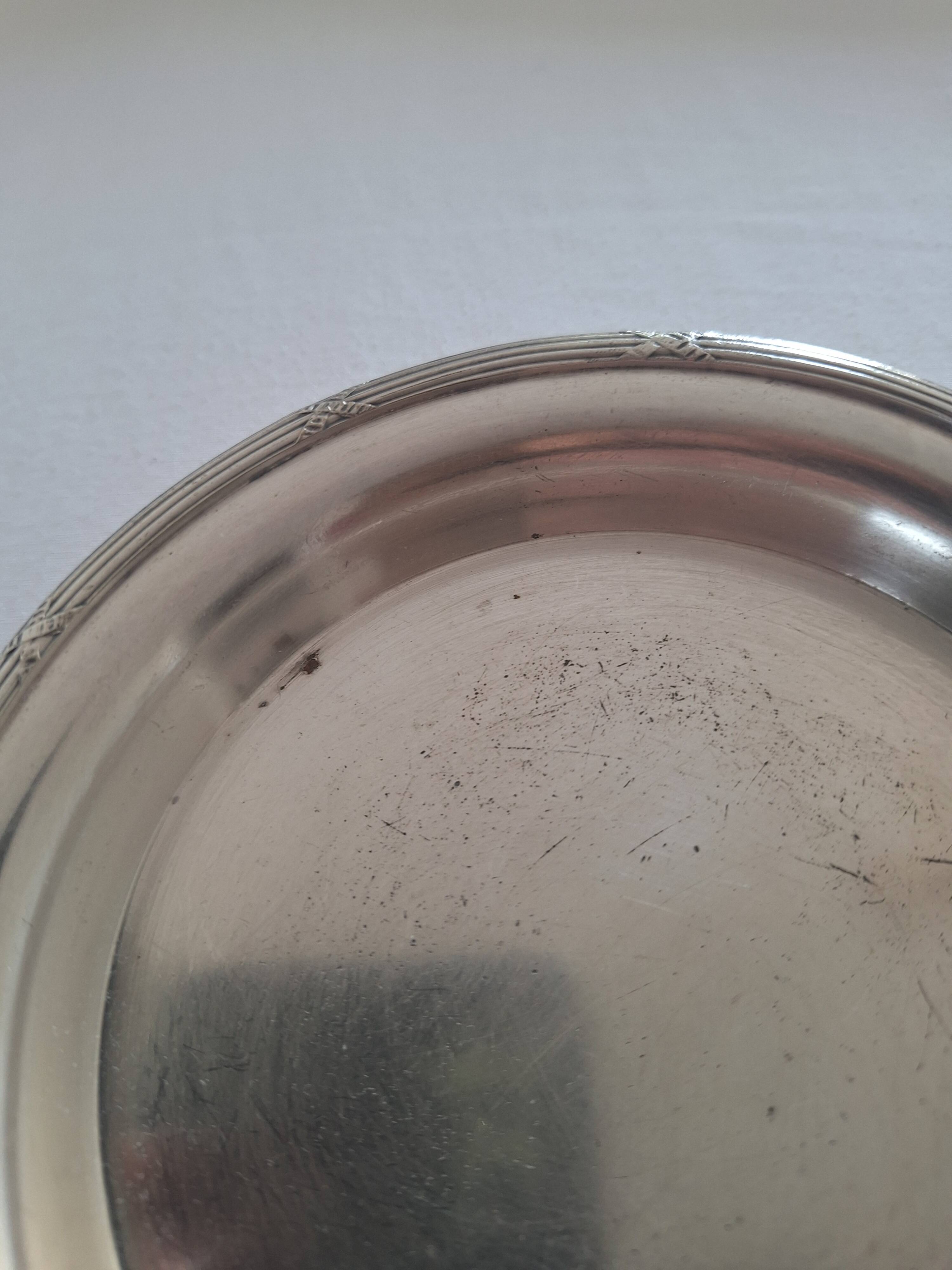 Bread plate or bottle coaster - Ercuis goldsmith