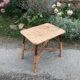 Table basse vintage en rotin