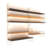 Étagère murale vintage / système mural par Nisse Strinning pour String AB – Suède, fabriqué dans les années 60