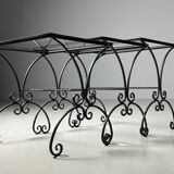 Set of 3 metal nesting tables 20th century