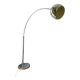 Very large curved floor lamp in chrome metal - 1970.