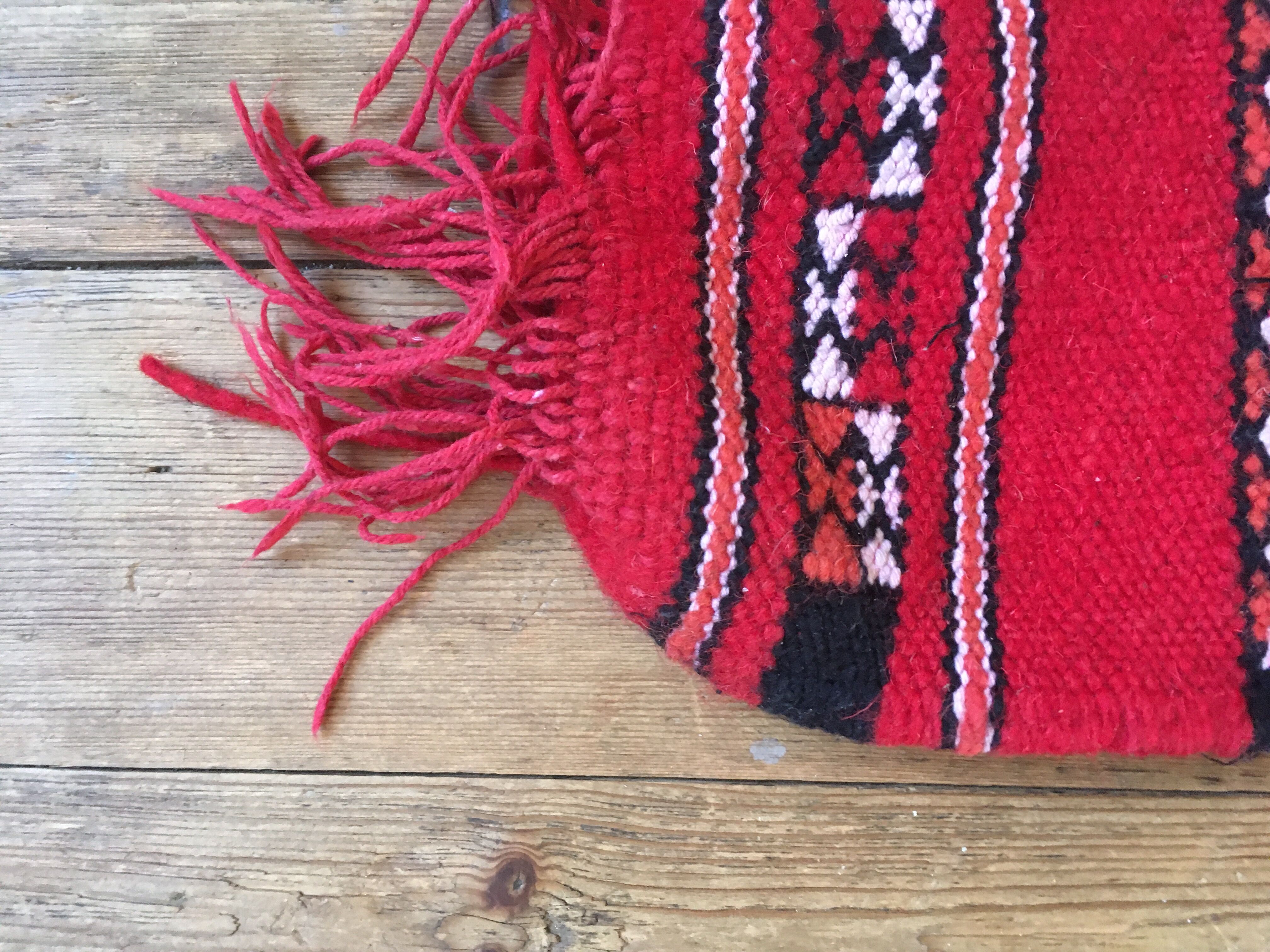 Vintage Berber carpet  120x50cm