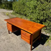 Vintage Teak Desk Attributed to Niels Clausen for NC Møbler, Denmark, 1960