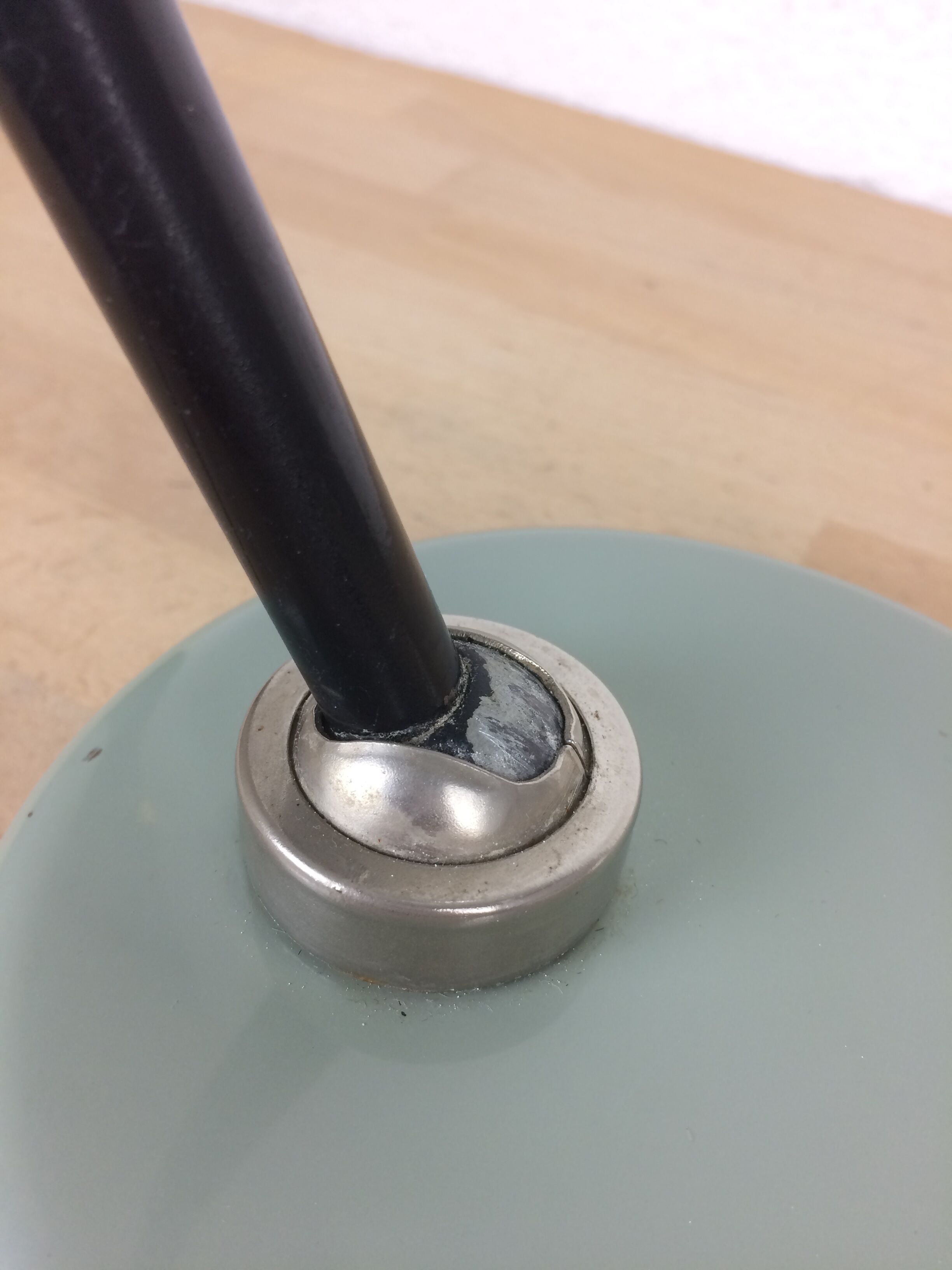 50s industrial style desk lamp, metal