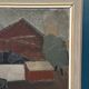 Large Original Swedish Oil on Canvas – “Bangård” by Fred Andersson – Signed – Vintage & Framed – 80 × 69 cm (31.5" × 27.2")