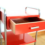 Red functionalist/Bauhaus side table