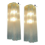 Large Murano Glass Tronchi Sconces Set of 6