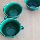 Set of 4 green cups 60s