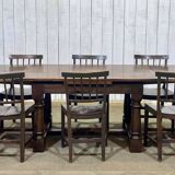 19th century elm and oak table