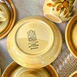 Vintage porcelain cups from Gien "Bamako"