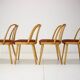 1960s Antonin Suman Beech Dining Chairs, Set of 4