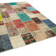 Hand-Knotted Oriental Overdyed 205 cm x 300 cm Multicolor Patchwork Carpet