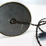 "swan neck" lamp in bronze and brass from 1900