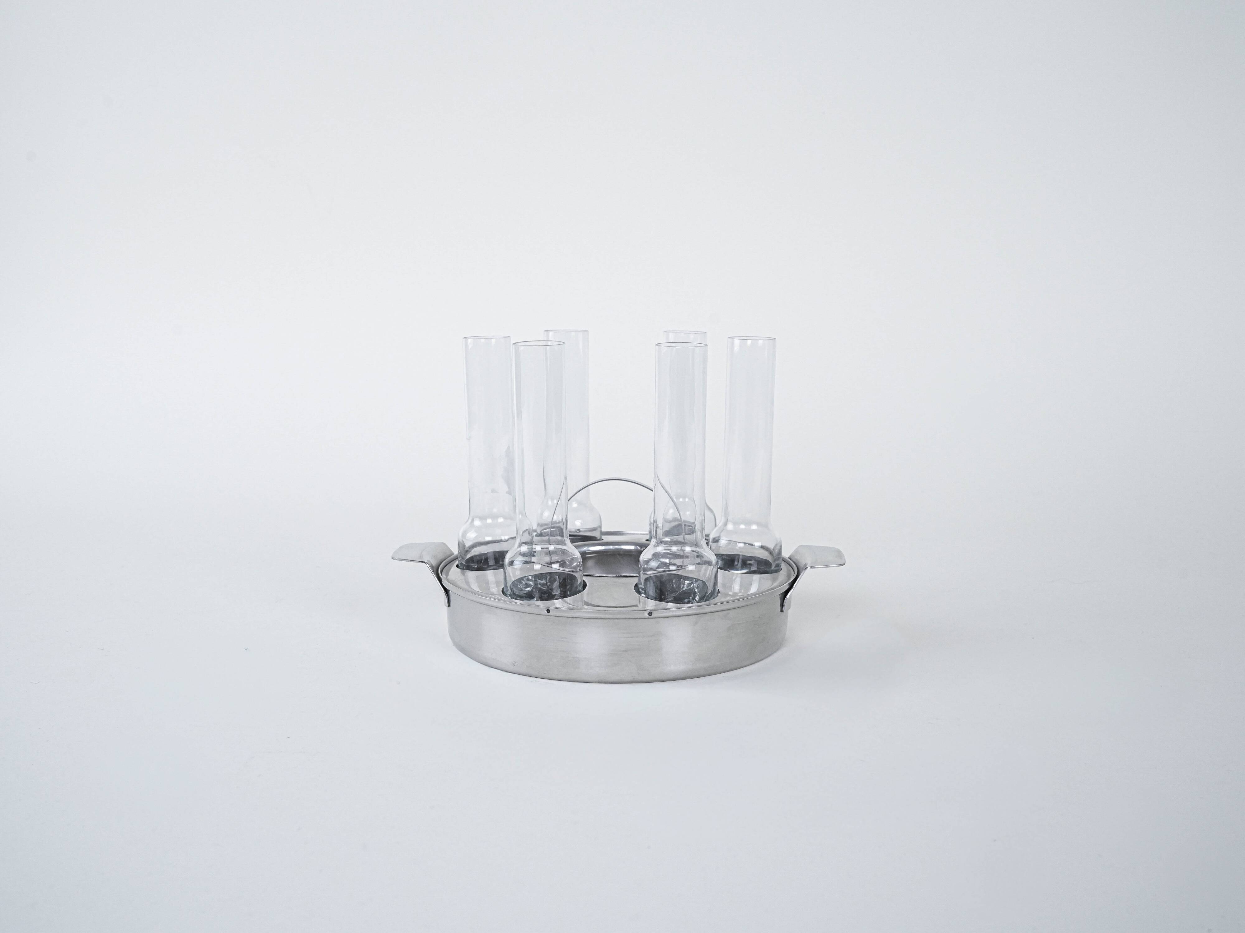 Serving set, Italian design, 1970s, made in Italy
