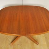 Oval baumann table with extensions from the 60