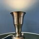Table uplighter lamp "Cup" in metal, silver colour