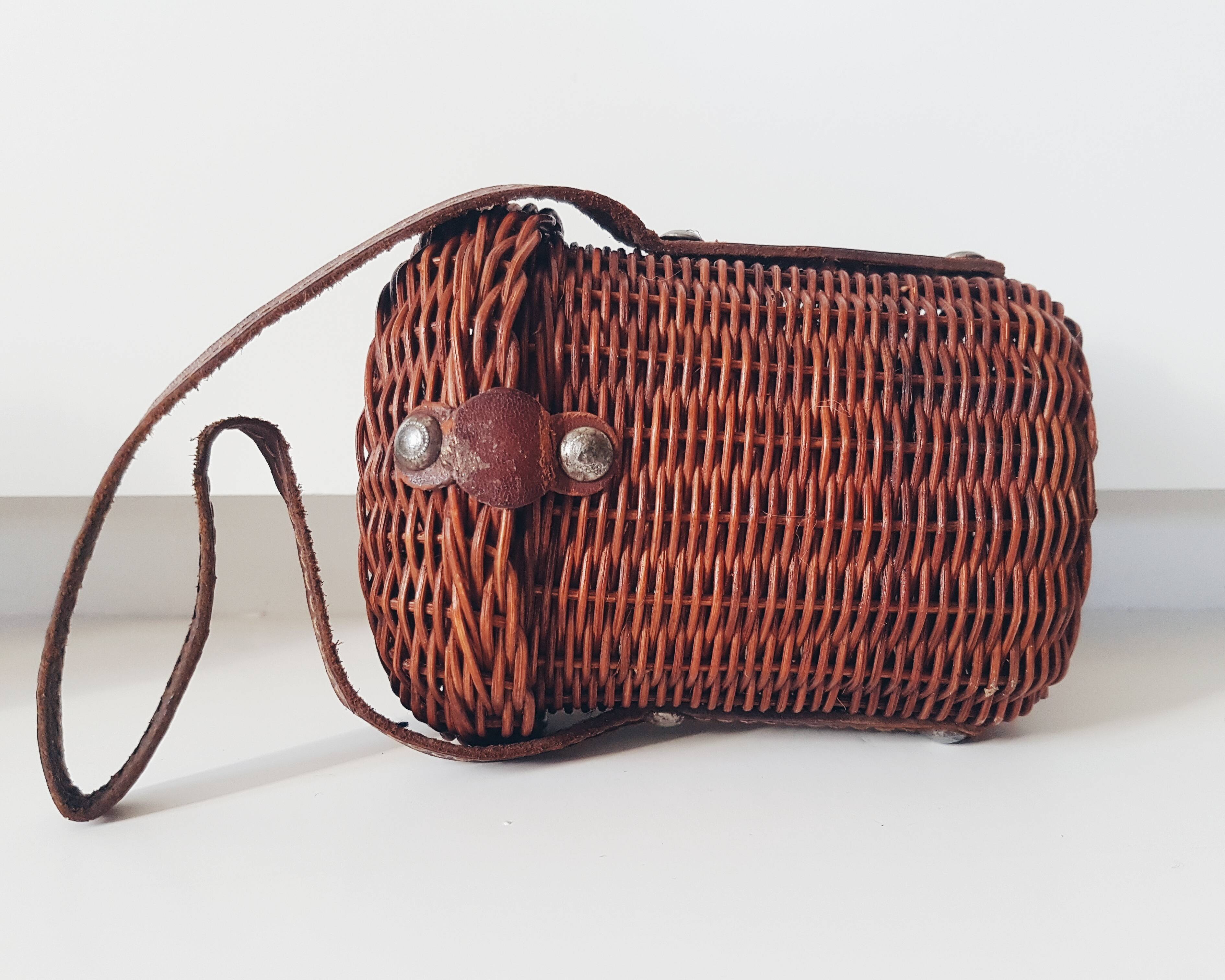Wicker case for Minaudière glass