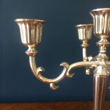 Antique candlestick in silver metal