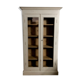 Former window buffet - aged white patina
