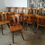 Lot of 14 vintage bistro chairs