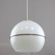 Italian Space Age Pendant Lamp in Plexiglass and Brass, 1970s