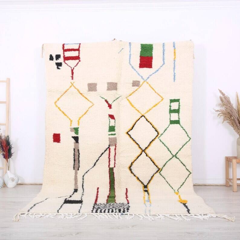 Traditional handmade Berber carpet 250cmx150cm