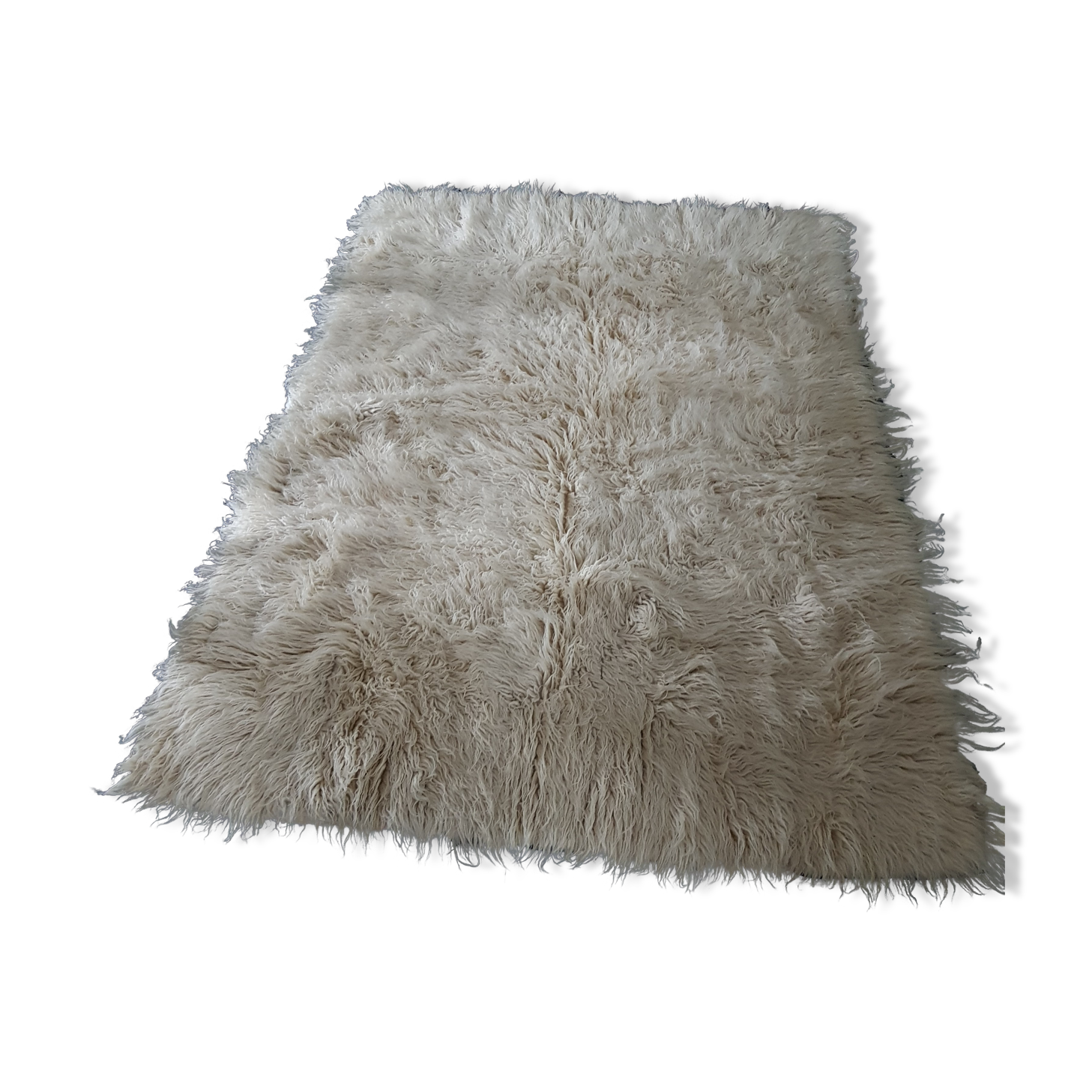 Wool flokati carpet