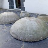 Paire de jardinières vasques années 50 fibrociment