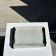 Trio of small rectangular serving dishes white and black Indonesian ceramic 21x16