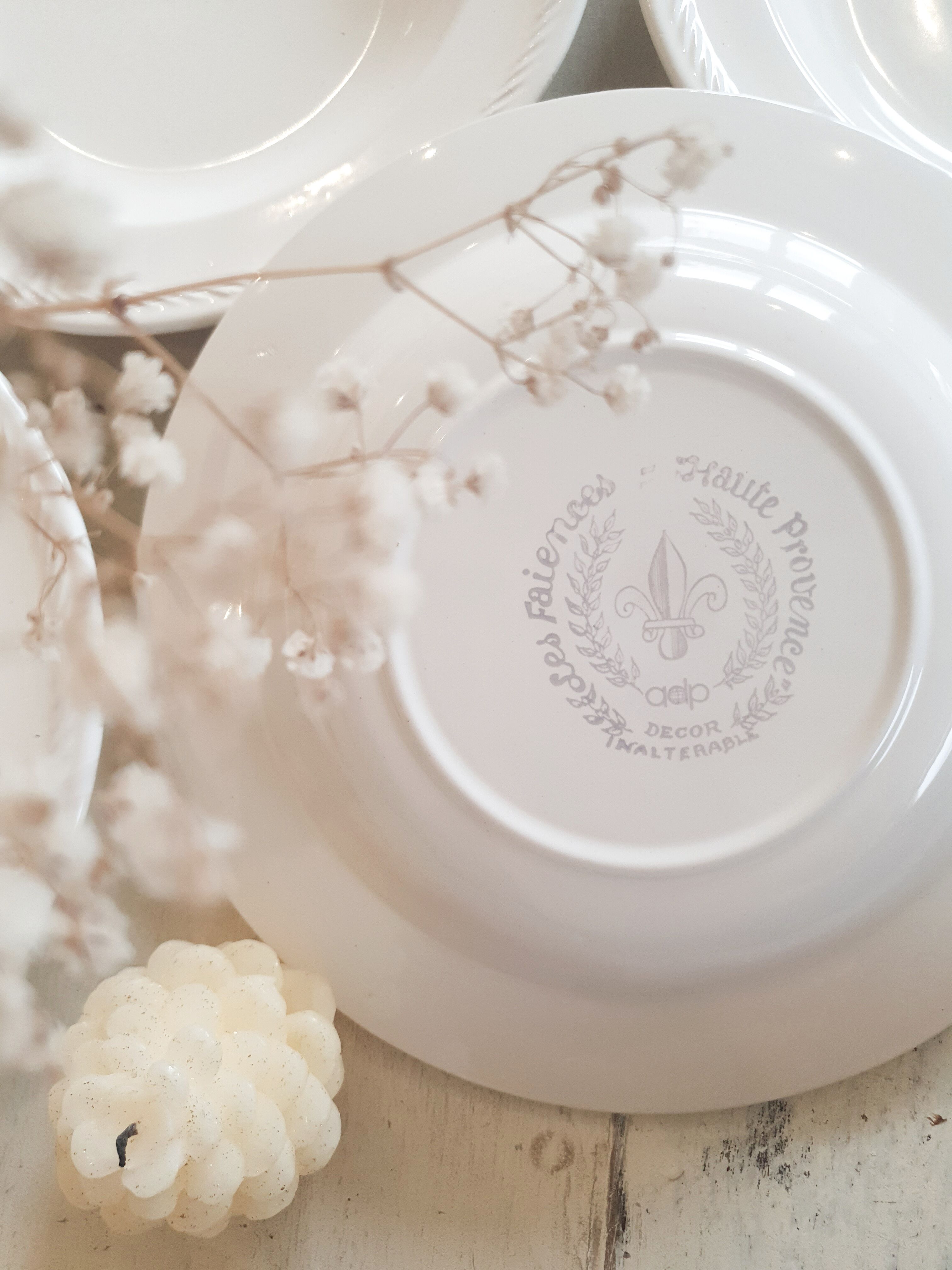 10 plates in Haute-Provence earthenware