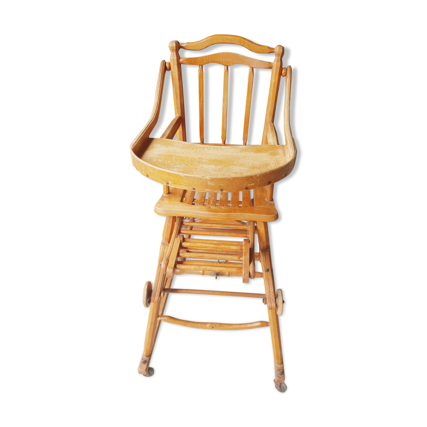 Vintage transformable baby high chair