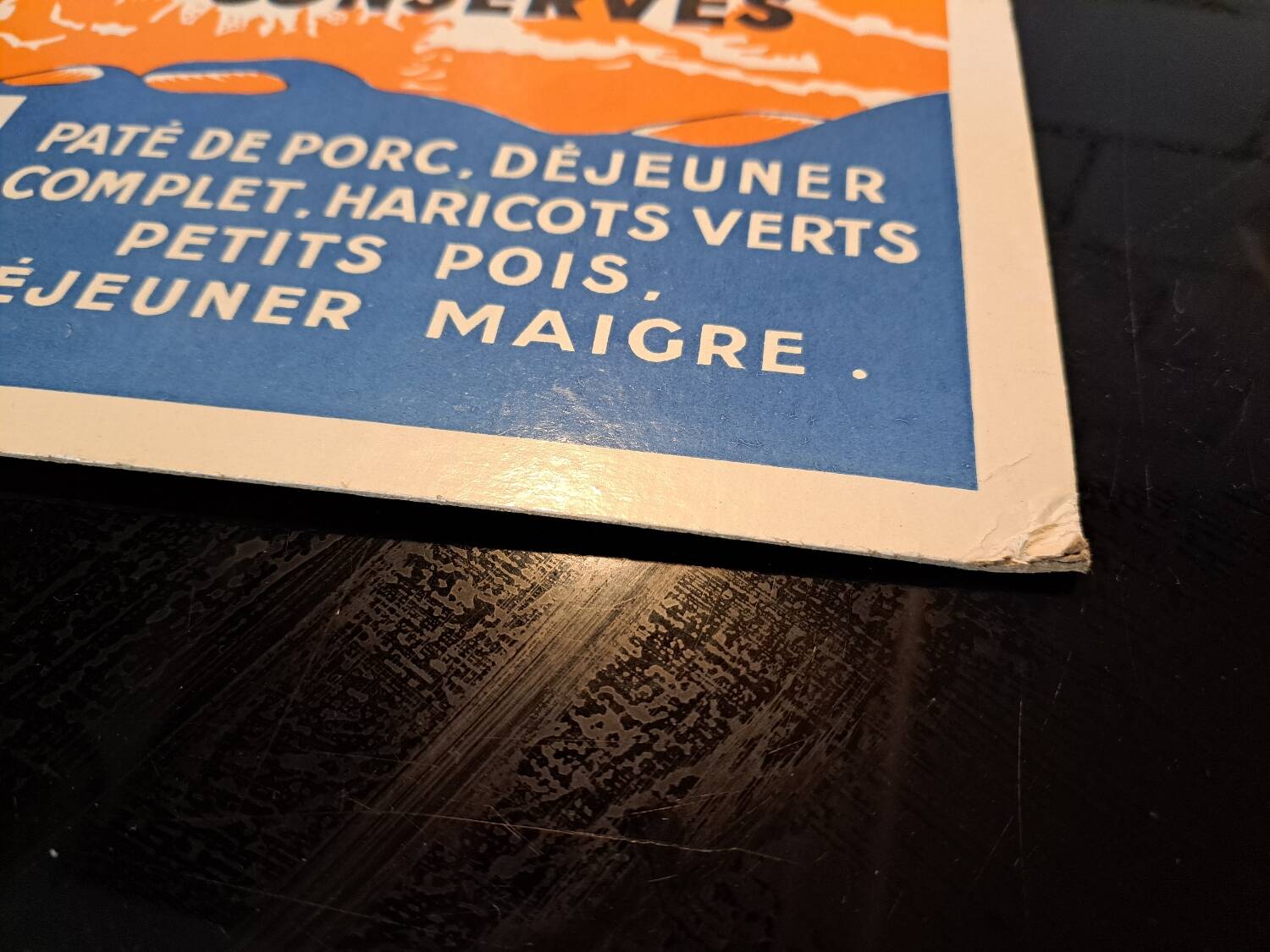 Carton publicitaire