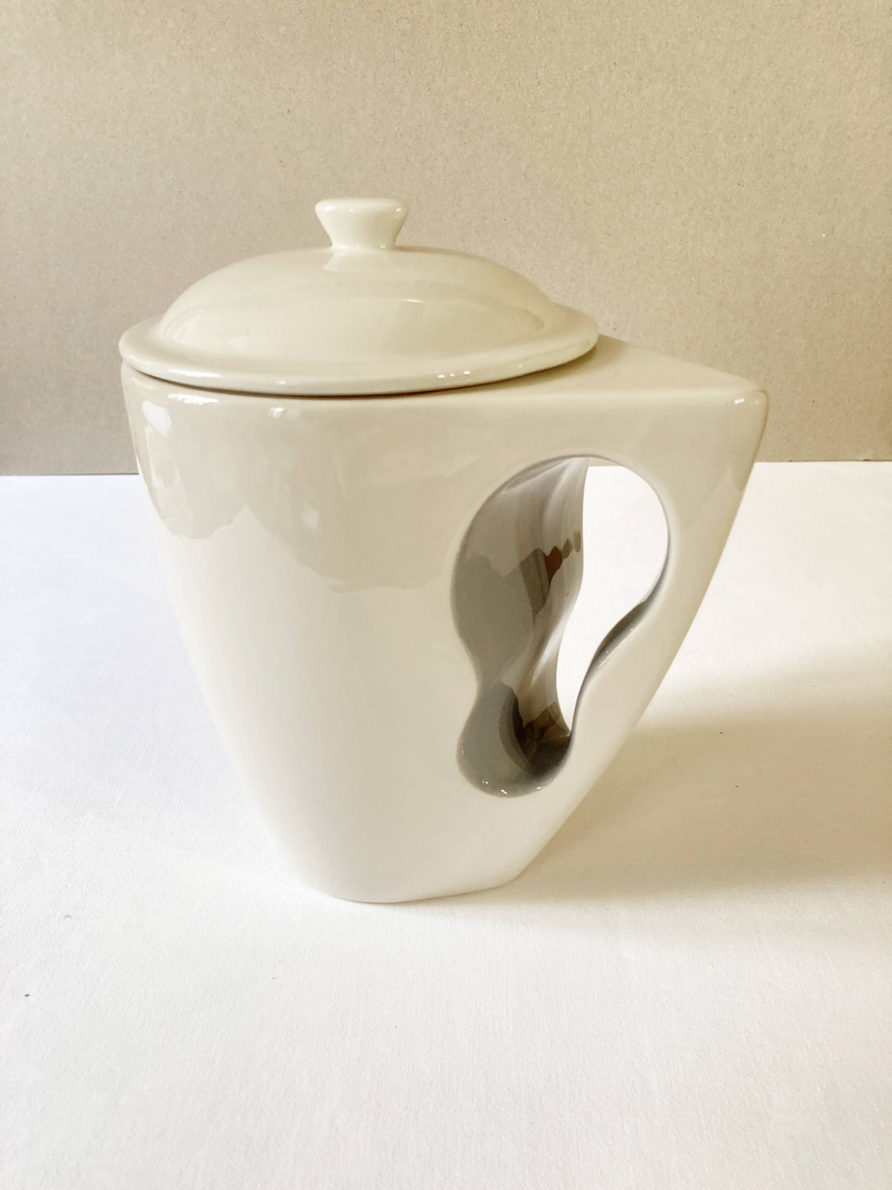 Contemporary earthenware teapot