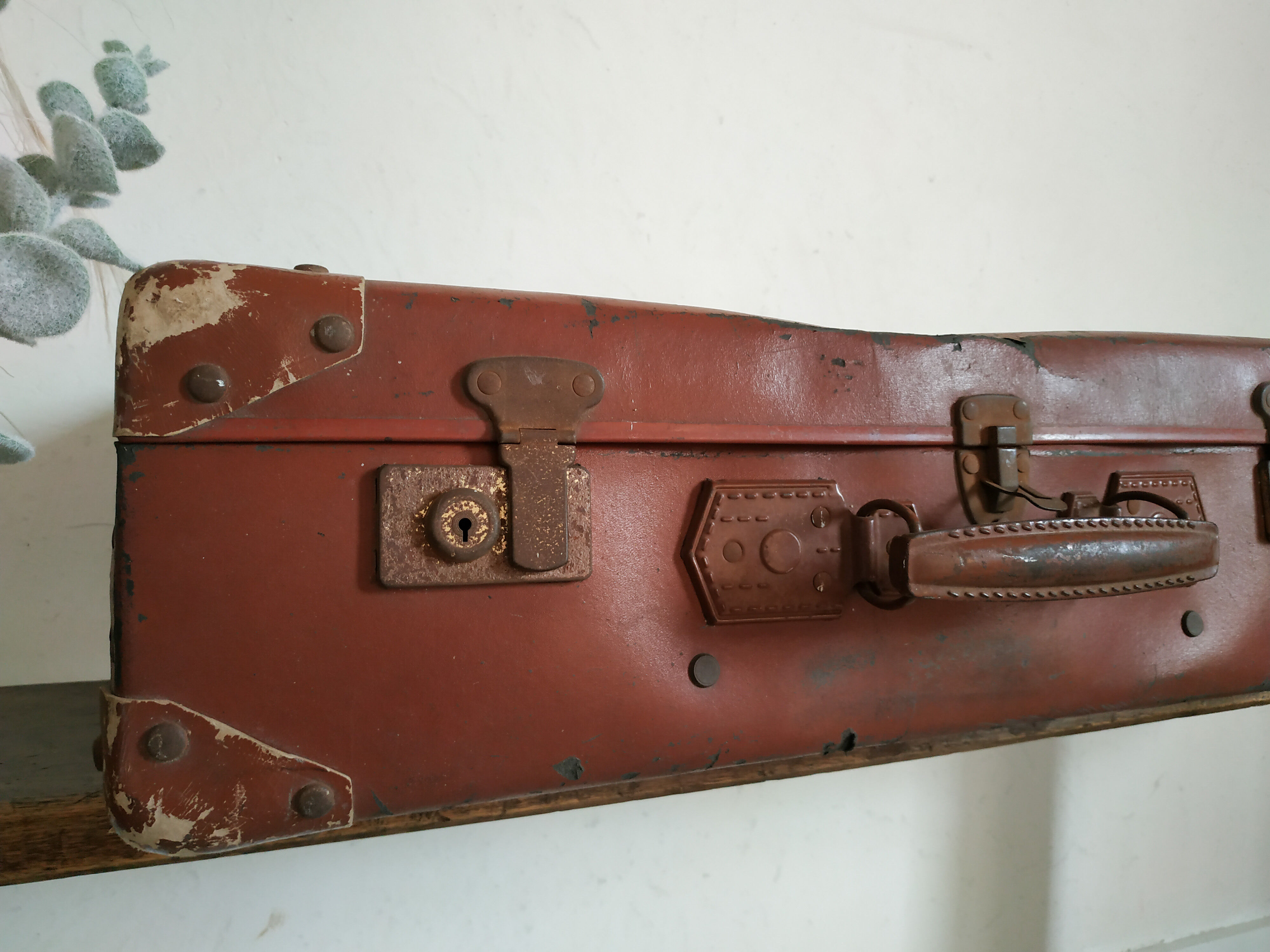 Vintage brown cardboard case 40s