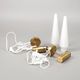 Pair of wall sconces lS-1987 in brass and opal glass Hans Agne Jakobson Sweden 1960
