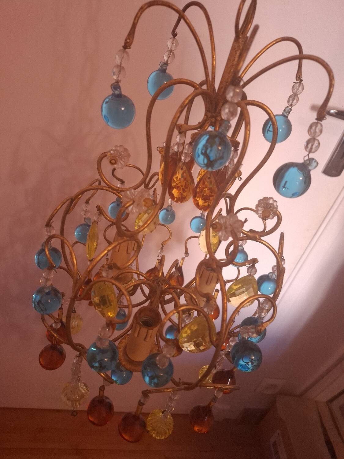 Vintage crystal chandelier