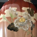 Vase - enamelled faïence with hand-painted gilding