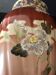 Vase - enamelled faïence with hand-painted gilding