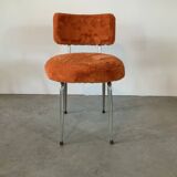 Orange furry chair 60