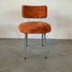 Chaise moumoute orange 60