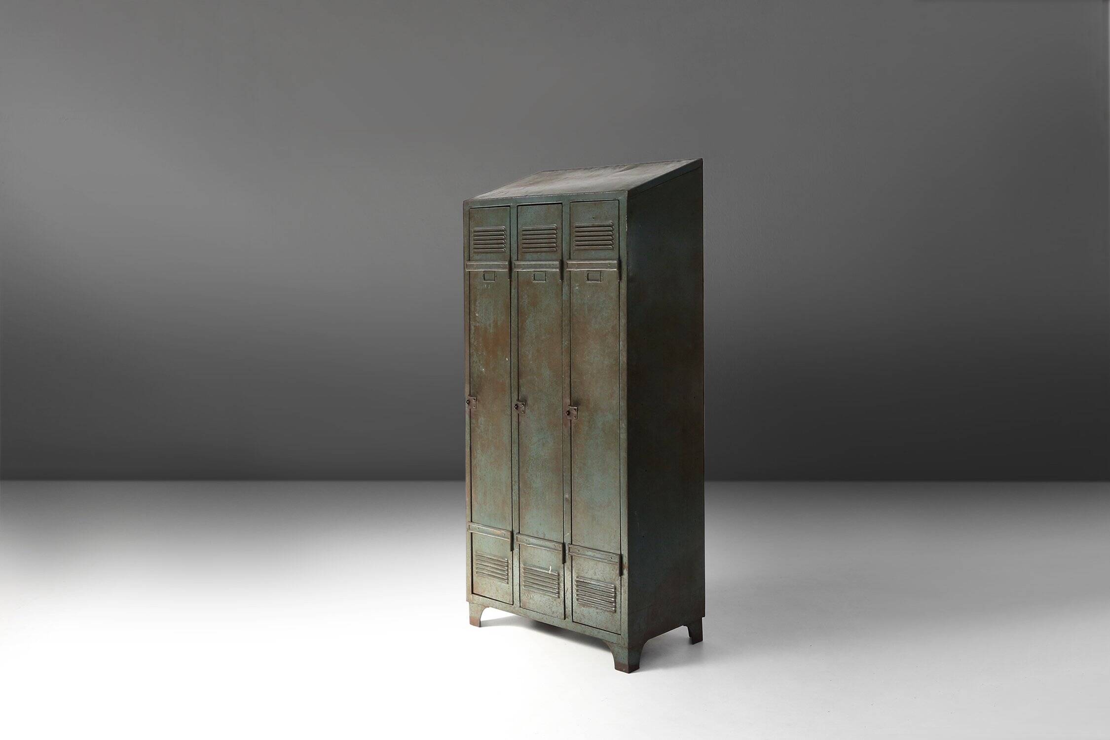 Antique Industrial Storage Locker, France ca. 1910