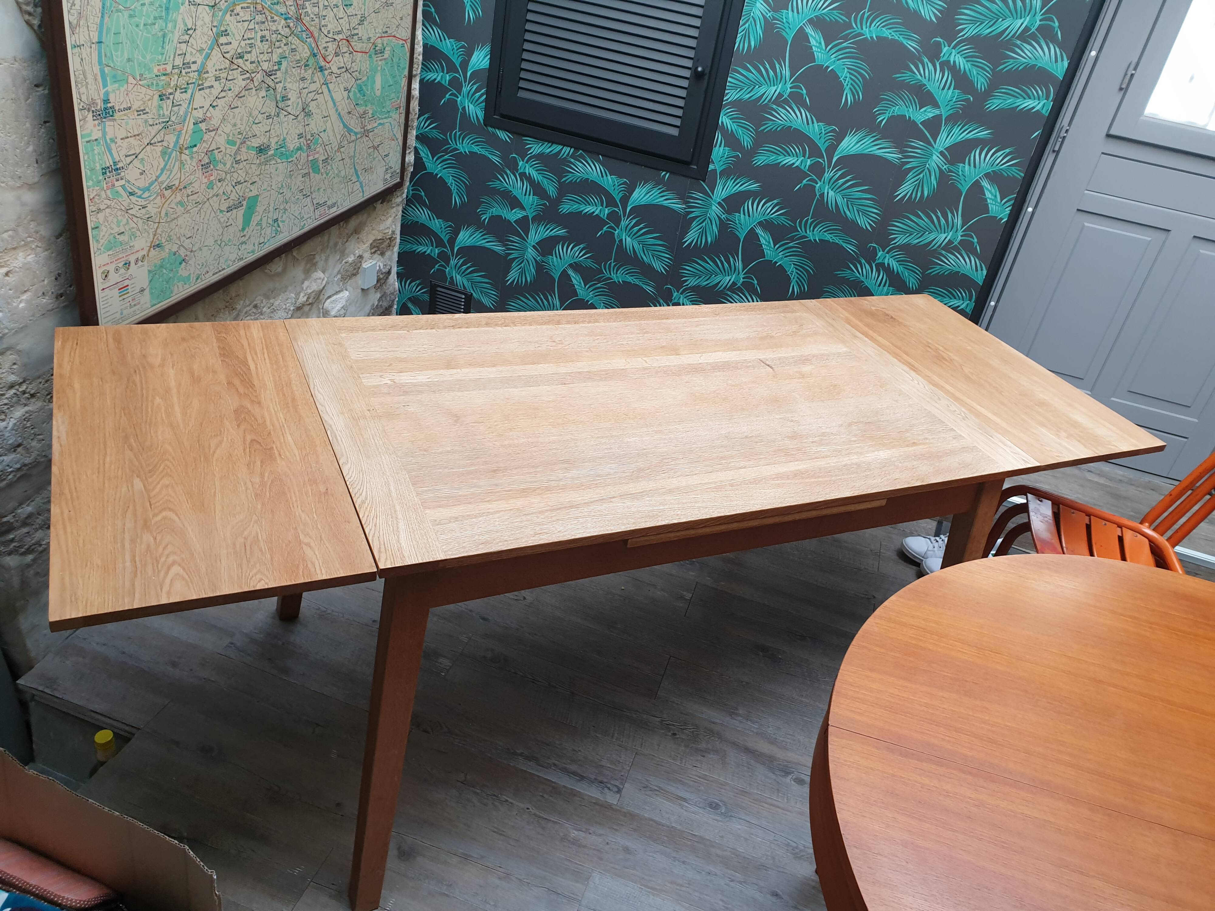 Scandinavian-style oak table
