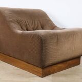 Vintage velvet armchair, 1970
