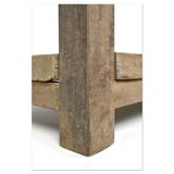 Solid wood work table